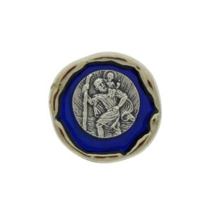 Automagneet - H Kristoffel - 33 mm - Email Blauw