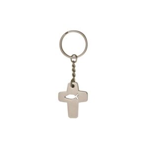 Sleutelhanger Kruis / Vis