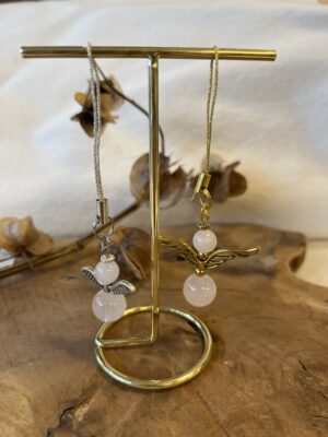 Engelenhanger Goud/Zilver - Halfedelsteen