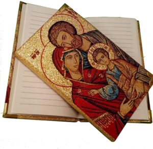 Notitieboekje textiel - Icoon/OLV+Familie (85x140mm)